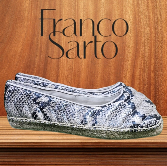 FRANCO SARTO | KIYA SNAKESKIN FAUX LEATHER PUFF ESPADRILLES - Picture 1 of 15